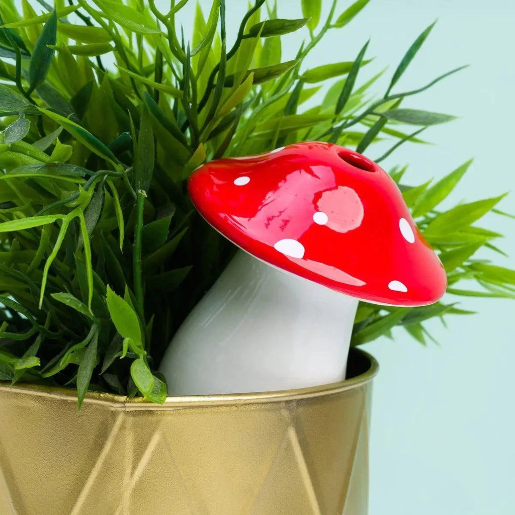 Bewässerungssystem Pilz – Selbstbewässerung für Pflanzen in Pilzform 11,2x16cm – Automatischer Wasserspender für Blumentöpfe, Balkon & Garten