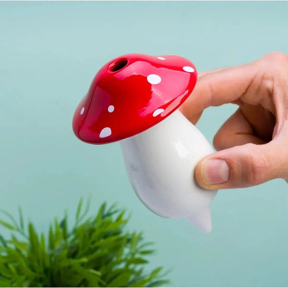 Bewässerungssystem Pilz – Selbstbewässerung für Pflanzen in Pilzform 11,2x16cm – Automatischer Wasserspender für Blumentöpfe, Balkon & Garten