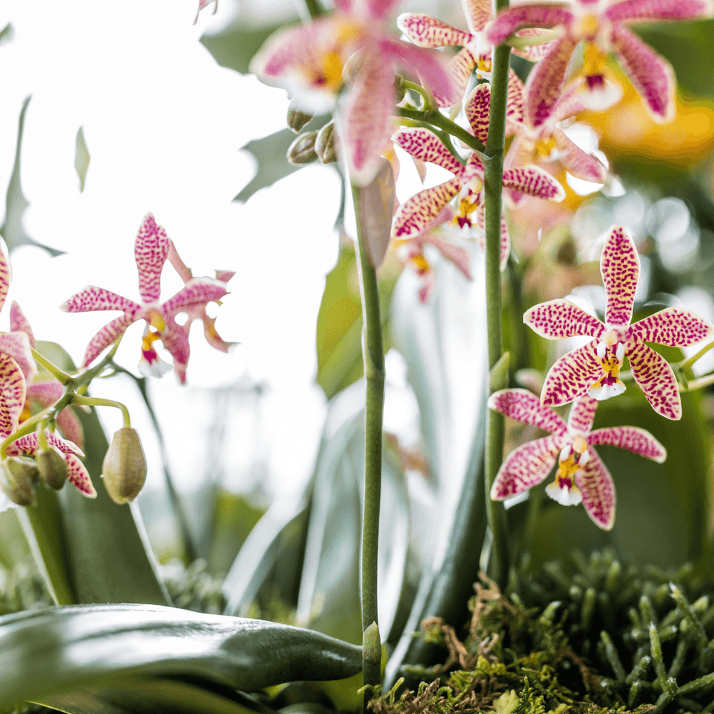 Phalaenopsis Orchidee Spider – Orange – Ø9cm – Blühende Zimmerpflanze mit einzigartigem Muster – Elegante & pflegeleichte Orchidee frisch vom Züchter – Plant