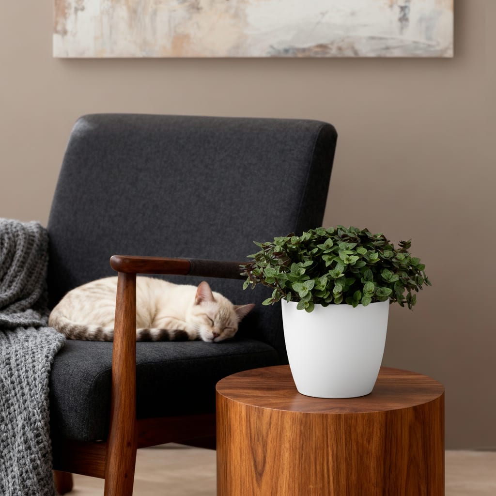 Calissia Repens Zimmerpflanze 2er Set mit weißem Topf Ø12cm Höhe 17-20cm Haustierfreundliche Grünpflanze pflegeleicht für Wohnzimmer Büro Schlafzimmer