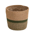 Korb Seagrass – Größe Ø21-24cm – Geflochtener Seegras – Übertopf – Natur Deko Korb für Zimmerpflanzen – Boho Stil – Plant