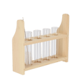 Reagenzglasständer S – Kompakter & stabiler Halter – 20cm hoch – Für Reagenzgläser – Platzsparend & robust – Plant