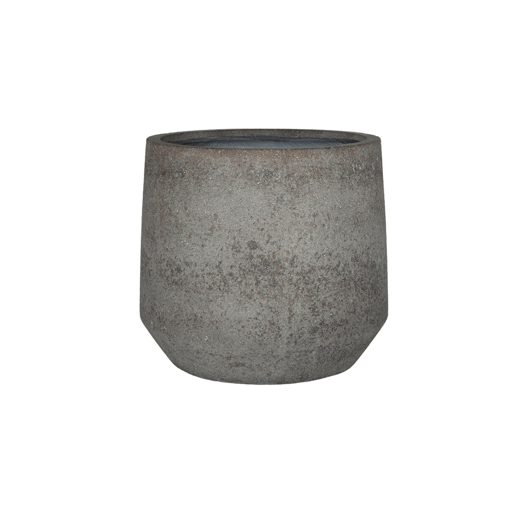 Pflanztopf Harith M Dioriet Grey – D42xH38cm – Blumentopf in eleganter Steinoptik – Wetterfester, robuster Pflanzkübel aus hochwertigem Kunststoff – Plant