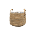 Korb Isla Naturel Ø43x30cm – Natürlicher Aufbewahrungskorb für Pflanzen & Deko – Robuster, langlebiger Korb für Innen & Außen – Plant