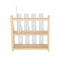 Reagenzglasständer L – Stabiler Halter für Reagenzgläser – Kompakte Maße 24,3x8,5x24,1cm – Praktisch und Robust für Pflanzen & Stecklinge – Plant