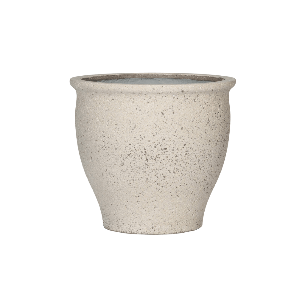Pflanztopf Poseidon Chalk White – D52xH47cm – Großer Blumentopf in edler Weiß – Optik – Wetterfester Pflanzkübel aus hochwertigem Kunststoff – Plant
