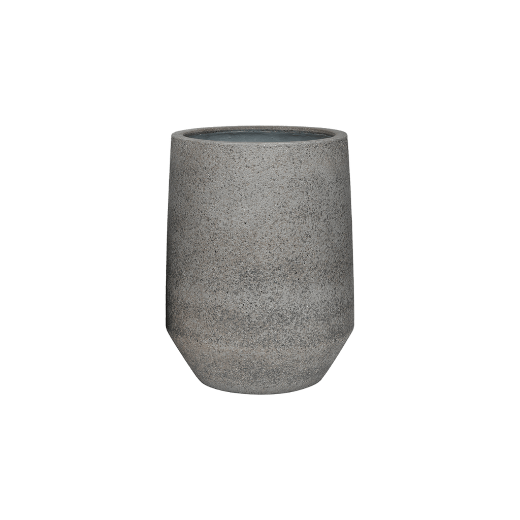 Pflanztopf Harith High S – Dioriet Grey – D40xH48 – Hoher Blumentopf in Steinoptik – Moderner Pflanzkübel für Innen & geschützte Außenbereiche – Robust & dekorativ – Pot