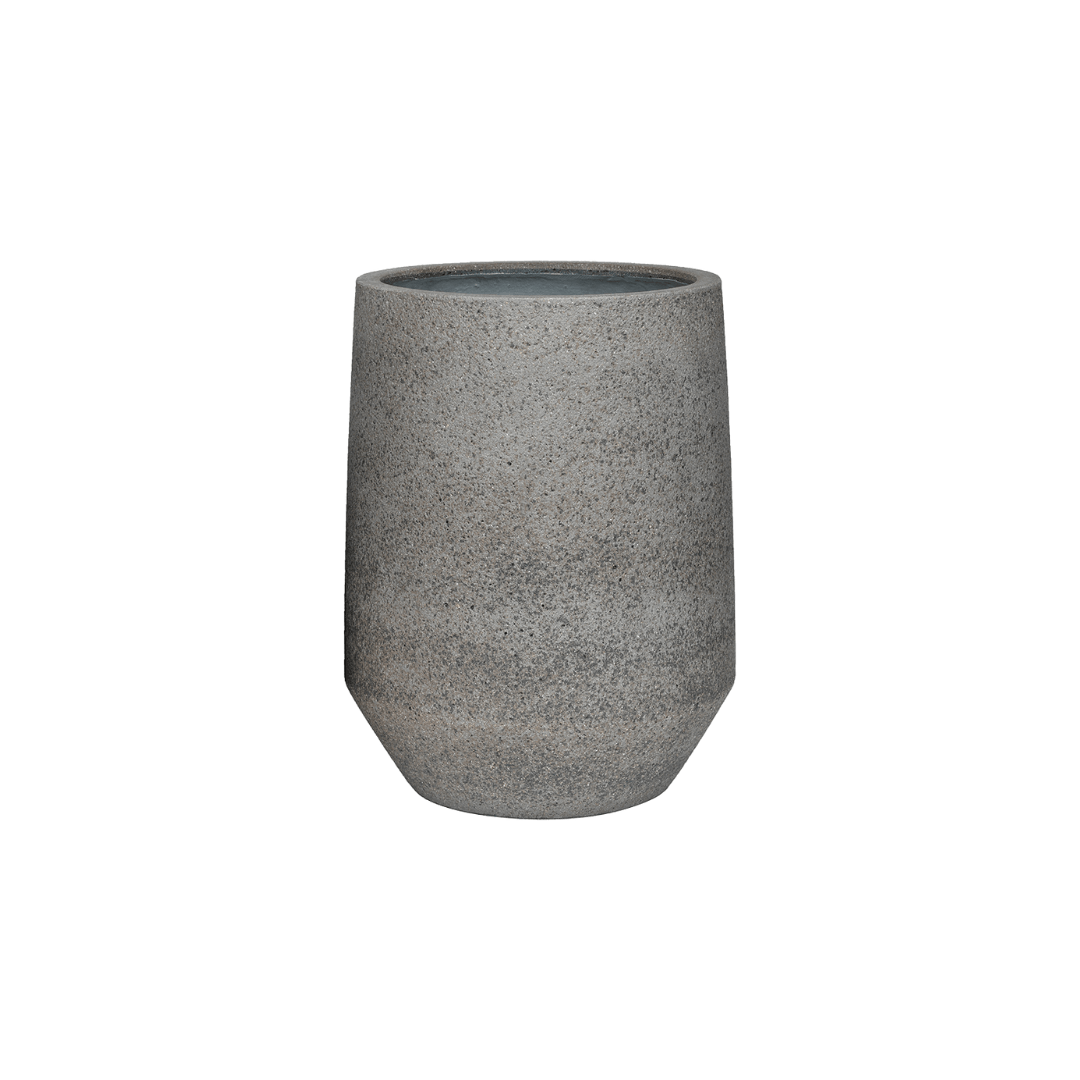 Pflanztopf Harith High S – Dioriet Grey – D40xH48 – Hoher Blumentopf in Steinoptik – Moderner Pflanzkübel für Innen & geschützte Außenbereiche – Robust & dekorativ – Pot