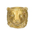 Pflanztopf Löwe – Gold – D11/13xH10cm – Blumentopf in Tierform – Edler Keramik – Dekotopf für Sukkulenten & kleine Pflanzen – Plant