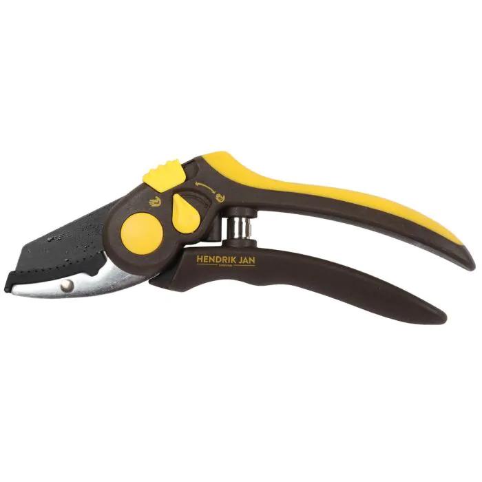Gartenschere 205mm – Amboss – Astschere für trockenes Holz – Schneidet bis Ø18mm – Antihaft – Klinge mit Teflonbeschichtung – Softgrip – Plant