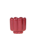 Übertopf Retro Shine rot Ø6cm – Mini Blumentopf mit Blasenrelief – hochglänzender Retro – Übertopf im 70er – Design – Zimmerpflanzen – Pot