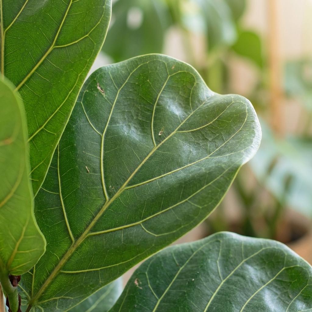 Ficus Lyrata Geigenfeige Zimmerpflanze 75-85cm 21cm Pflegeleichte Grünpflanze für Wohnzimmer Büro & Innenräume – Plant