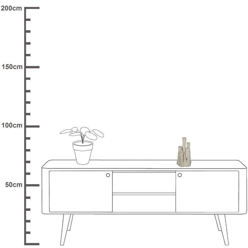 Blumenhalter Koraal – Ecru – Keramik Vase in Korallenform – Dekorativer Blumenhalter für Trockenblumen & Zweige – Maße 18×18×30cm – Plant