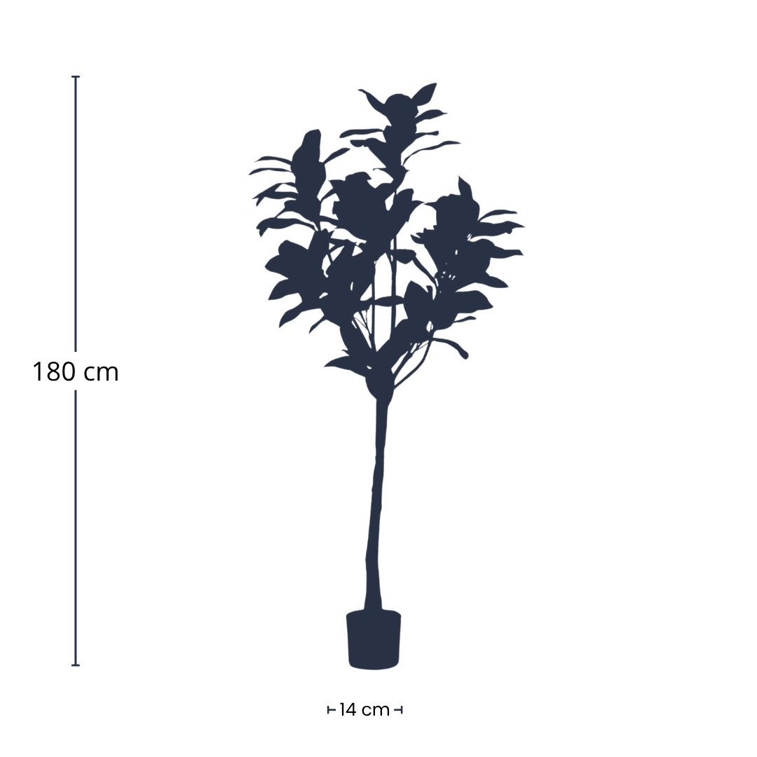 Magnolia Denudata – 150cm Kunstbaum – Künstliche Magnolie Weiß – Pflegeleichte Deko für Zuhause & Büro – Plant