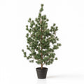 Zeder – Kiefer 120cm – Künstliche Pflanze – Realistische Kiefern – & Zedernoptik – Immergrün & pflegeleicht – Winter – & Weihnachtsdeko für Zuhause – Plant