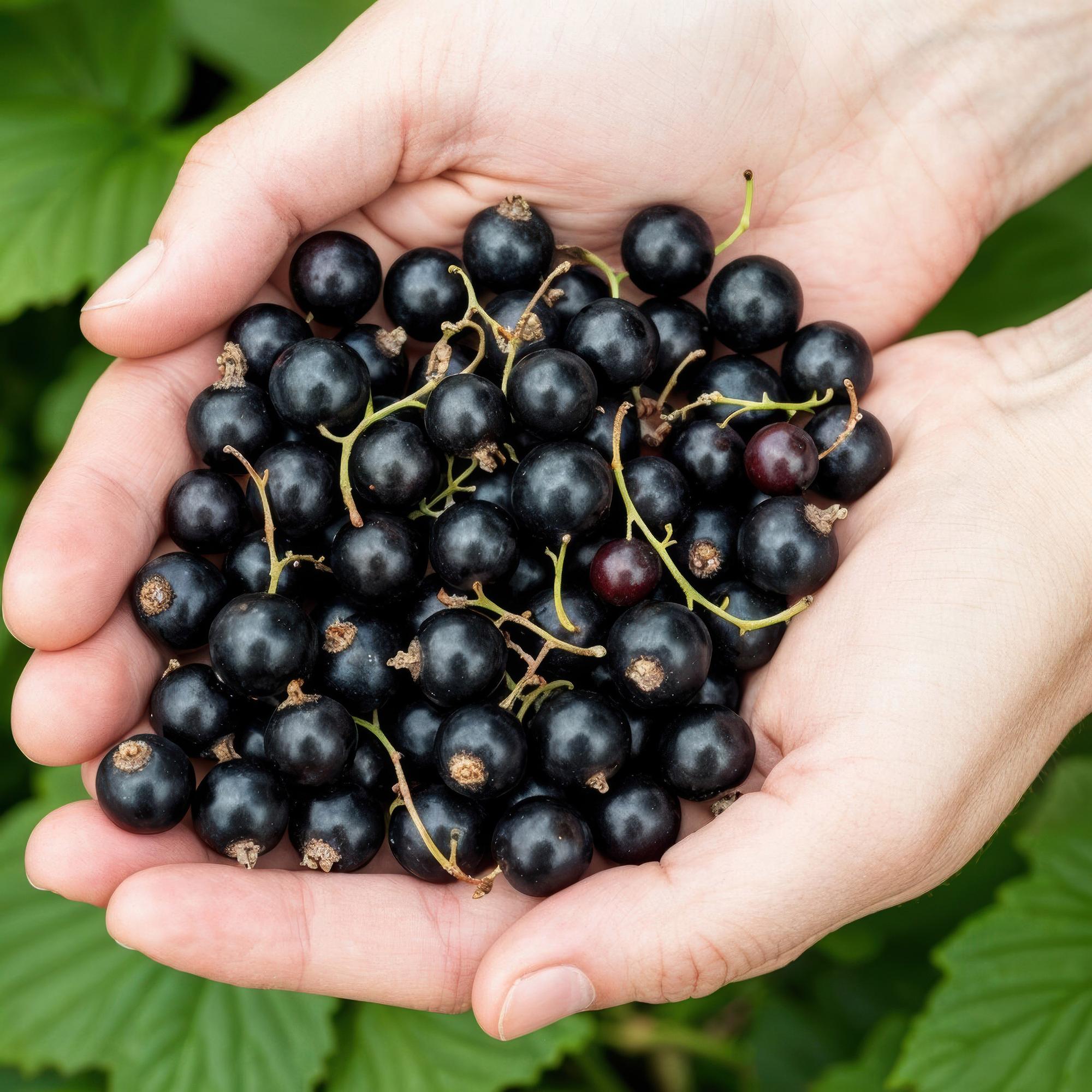 Schwarze Johannisbeere Ribes nigrum Titania winterhart Ø9cm Höhe 30cm – Aromatische Johannisbeerpflanze für Garten Beet Balkon & Terrasse