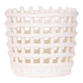 Mesh Ziertopf Ø12cm – Moderner Pflanztopf mit Strukturdesign – Dekorativer Übertopf für Zimmerpflanzen Kräuter & Sukkulenten – Pot