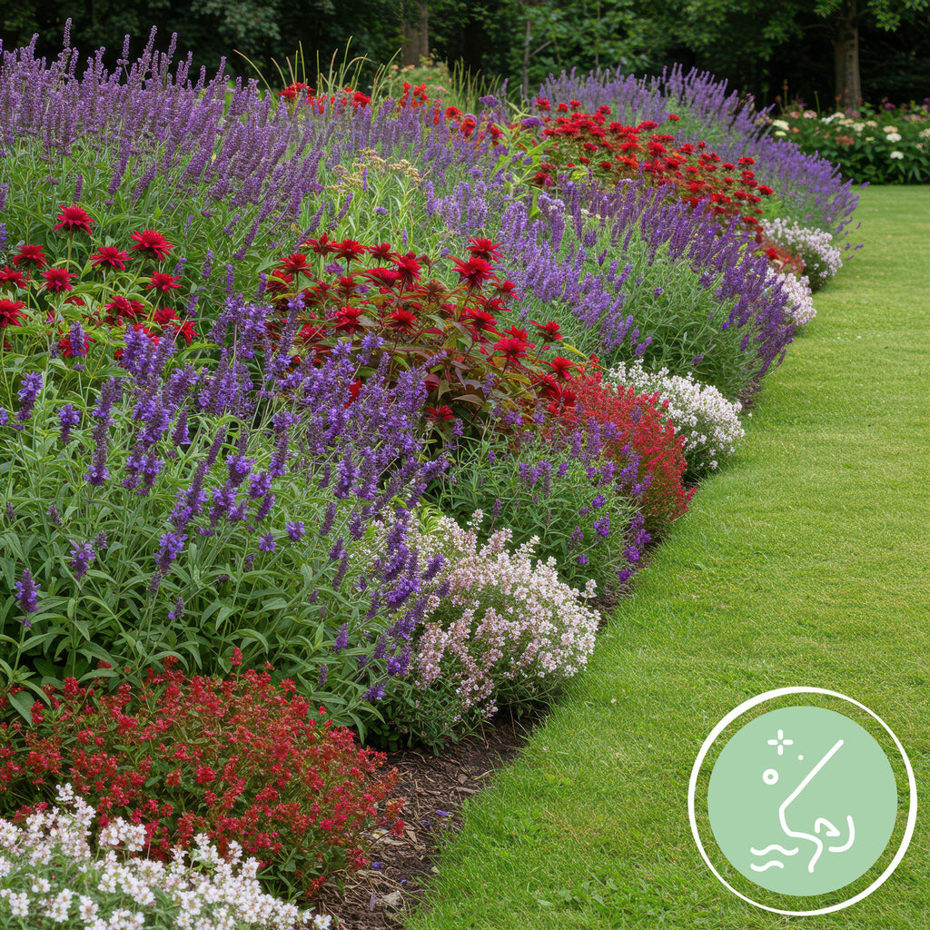 Staudenset – Duftende Blumen – 24 Stauden Ø11cm – Für ca. 3m² – Bienenfreundlich & pflegeleicht – Verschiedene Farben & Blütezeiten – Plant