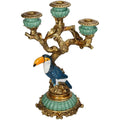 Kerzenständer Tukan 33,5cm – Exotisches Polyresin – Design – Bunter Vogel – Kerzenhalter für tropisches Wohnambiente – Plant