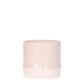Bamboo Übertopf Travertine – Mini Blumentopf Ø6cm – Naturfarbener Pflanztopf mit Bambusstruktur – Kleiner Übertopf für Orchideen Sukkulenten & Deko – Pot