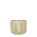 Flare Dekotopf Green – Ø6cm – Kleiner Retro – Blumentopf mit Rillenstruktur – Bold Seventies Design – Für Mini – Plant