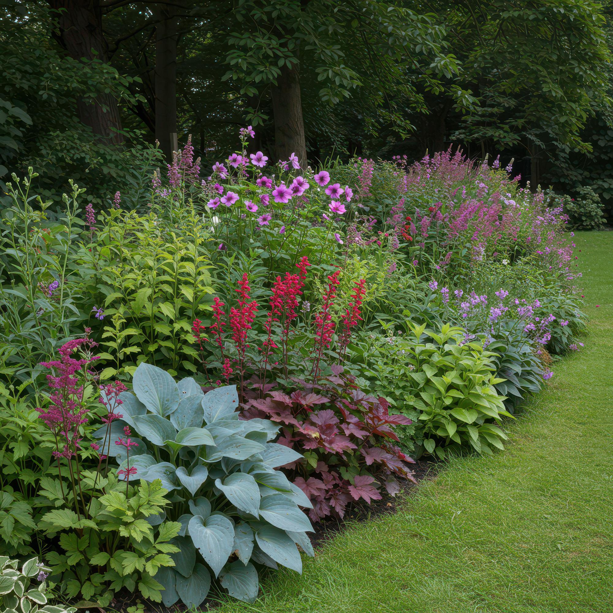 Staudenset Schatten – 24 schattenliebende Stauden für ca. 3m² – Verschiedene Farben & Blütezeiten – Pflegeleichtes Set für schattige Gartenbereiche – Plant