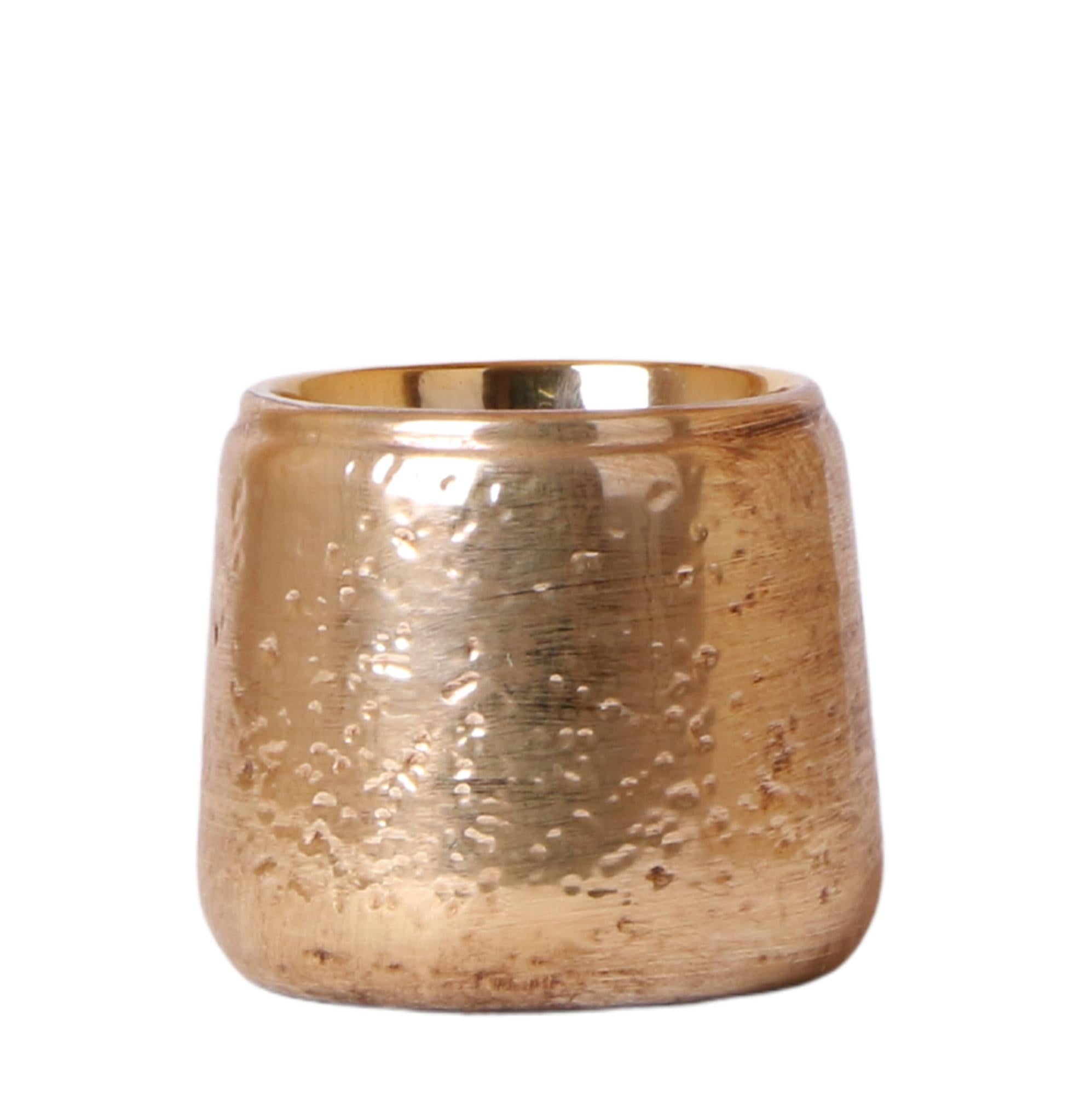 Luxuriöser Blumentopf Gold – Keramik Ziertopf Ø9cm – Glänzender Pflanzkübel für Zimmerpflanzen – Edler Deko – Übertopf in Gold – Plant