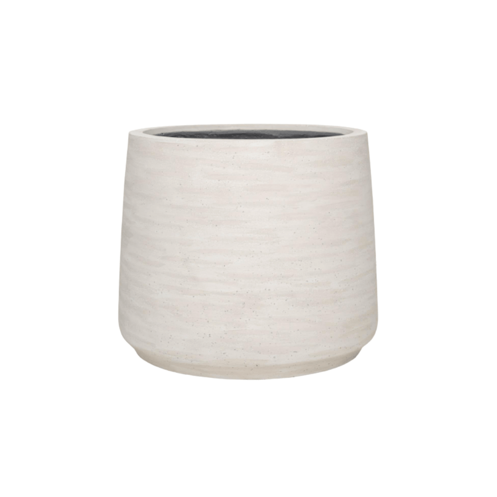 Pflanztopf Jumbo Patt Ivory Washed – D56xH47cm – Moderner Design – Blumentopf in Elfenbeinoptik – Wetterfester Pflanzkübel für Innen & Außen – Plant