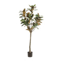 Magnolia Denudata – 150cm Kunstbaum – Künstliche Magnolie Weiß – Pflegeleichte Deko für Zuhause & Büro – Plant