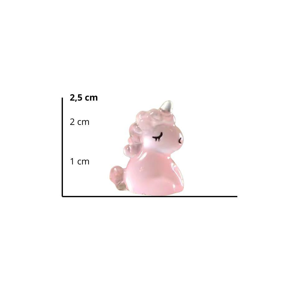 Glow in the Dark Einhörner – 6er Set – Bunte Mini – Einhörner 2,5cm – Leuchtend im Dunkeln – Für Terrarium, Pflanzenecke & Schreibtisch – Deko – Plant
