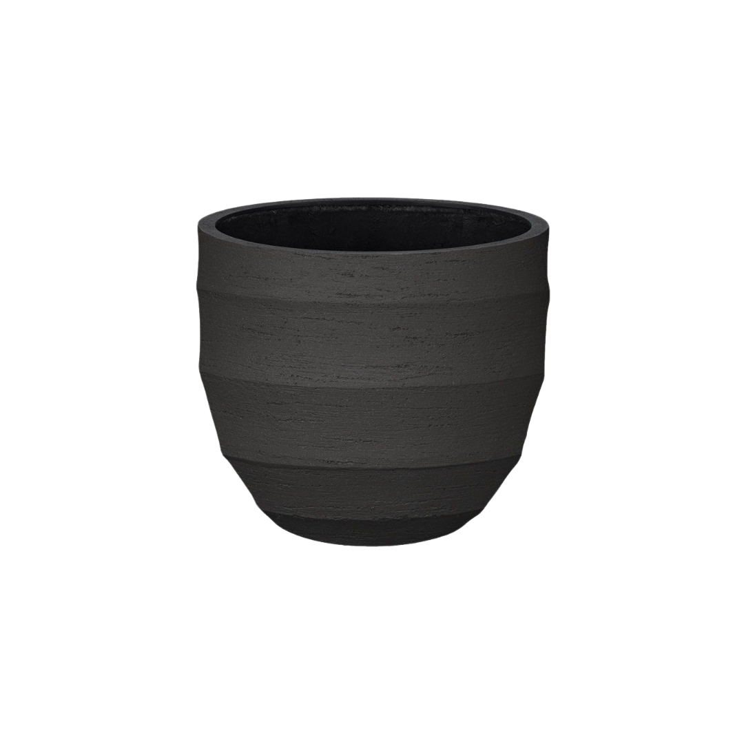 Pflanztopf Bordo New Egg Earth – D45xH38cm – Blumentopf in warmer Natursteinoptik – , wetterfester Pflanzkübel aus robustem Kunststoff – Für Innen – Plant