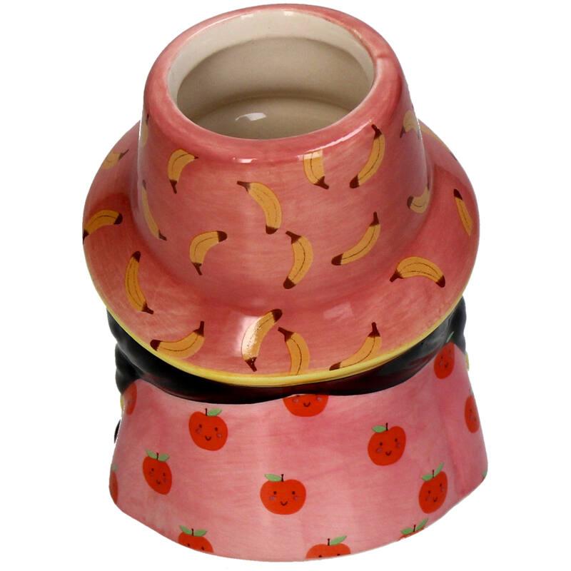 Blumentopf Dolomit Mehrfarbig – 10,2cm – Pflanzgefäß für Sukkulenten & kleine Pflanzen – Buntes Interieur – Highlight – Plant