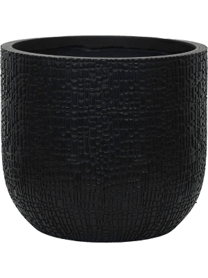 Pflanztopf Capi Bol Skin Anthrazit – D14cm x H13cm – Moderner Blumentopf mit Hautstruktur – Für Innen & Außen – Leicht & robust – Zeitloses Design – Plant