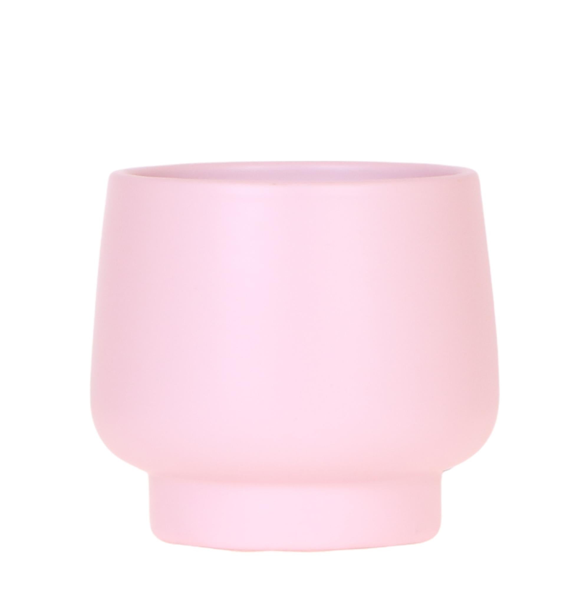 Scandic Blumentopf – Pink – Ø9cm – Moderner Pflanztopf in Pastellrosa – Dekorativer Übertopf für Zimmerpflanzen, Orchideen & Kräuter – Plant