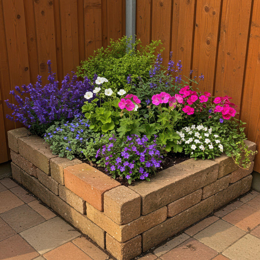 Staudenpaket – Bodendecker – 6 Stauden für 1m² – Farbige Blühstauden – Pflegeleicht – Unkrauthemmend – Für sonnige Standorte – Topf Ø11cm – Plant