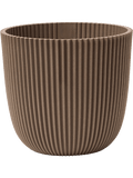 Topf Capi Nature Groove Warm Taupe – Ø25cm – Nachhaltiger Übertopf mit natürlicher Rillenstruktur – Inspiriert von Baumrinde – Für Zimmerpflanzen – Plant