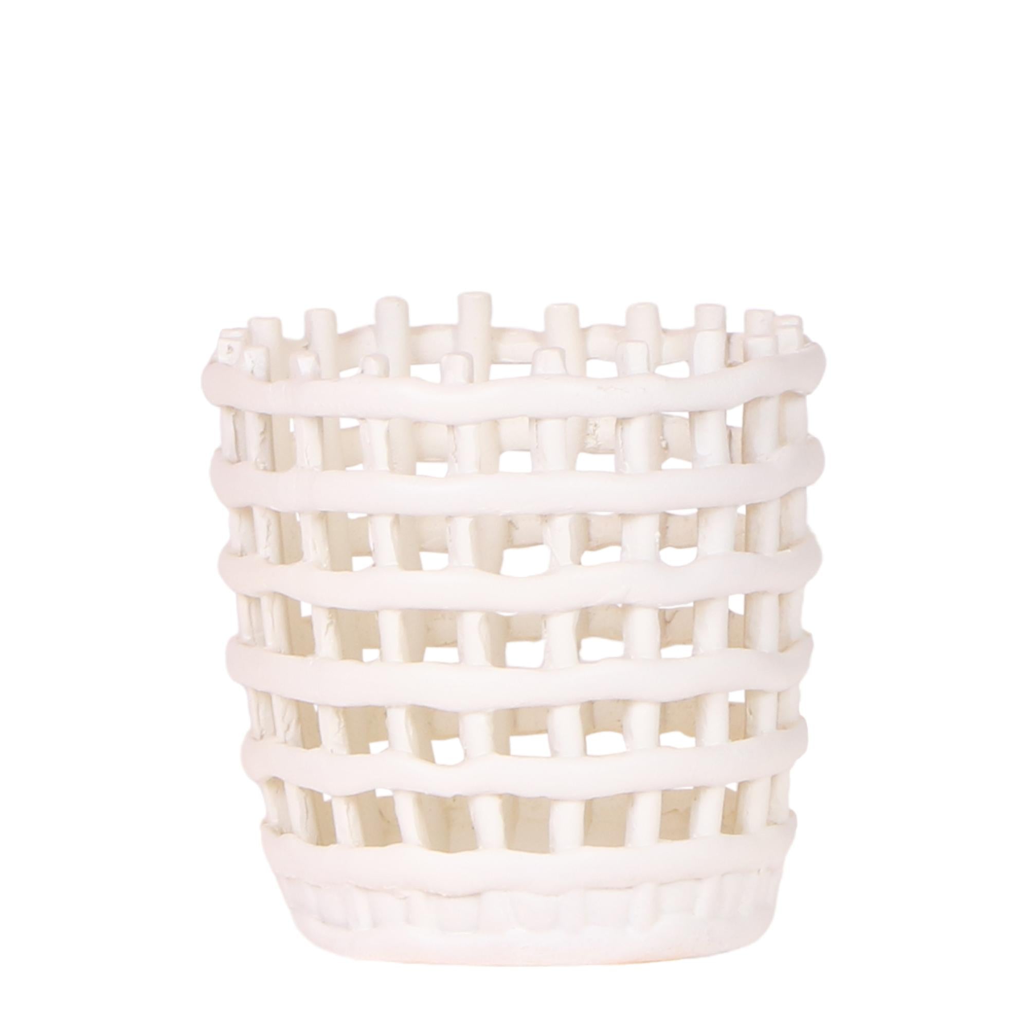 Mesh Ziertopf Ø9cm – Moderner Pflanztopf mit Strukturdesign – Dekorativer Übertopf für Zimmerpflanzen & Kräuter – Pot