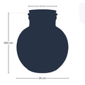 Terrarienflasche Teddy mit Korken – Ø25cm ↕26,5cm – Glasflasche aus Recyclingglas – ca. 7L Volumen – Für DIY – Terrarien & Mini – Ökosysteme – Plant
