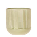 Flare Dekotopf Green – Ø9cm – Grüner Blumentopf mit Rillenstruktur – Retro – inspiriertes Design der Bold Seventies Kollektion – Plant