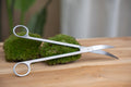 Lange Terrarienschere – Edelstahl – 25cm – Präzisionsschere mit gebogener Klinge – Rostfreie Aquascaping & Pflanzenpflege – Schere – Plant