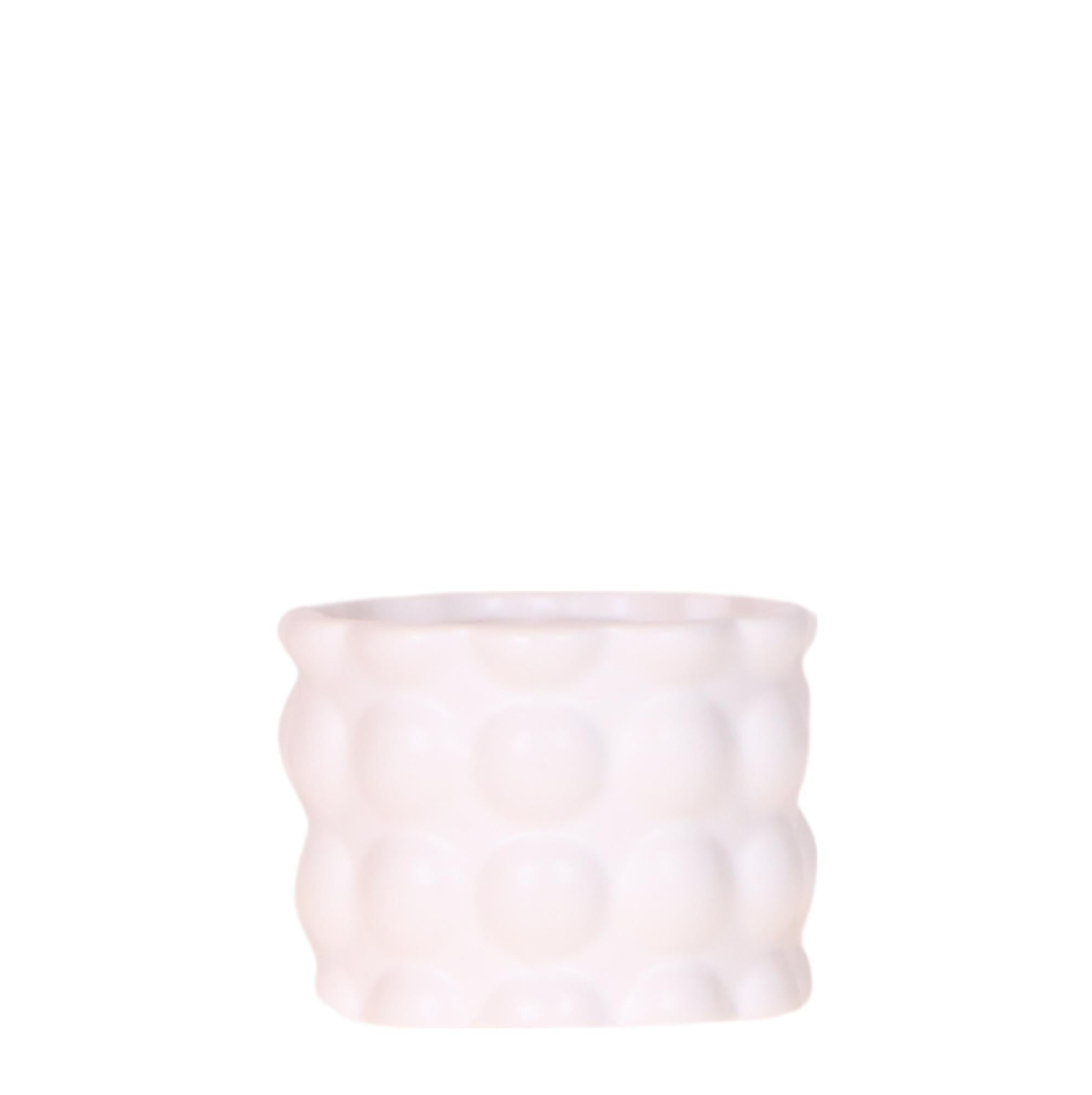 Ziertopf Cotton – Weiß – Ø6cm – Blumentopf mit matter Oberfläche – Pflanztopf aus der Slow Living Kollektion – Für kleine Pflanzen & Orchideen – Plant