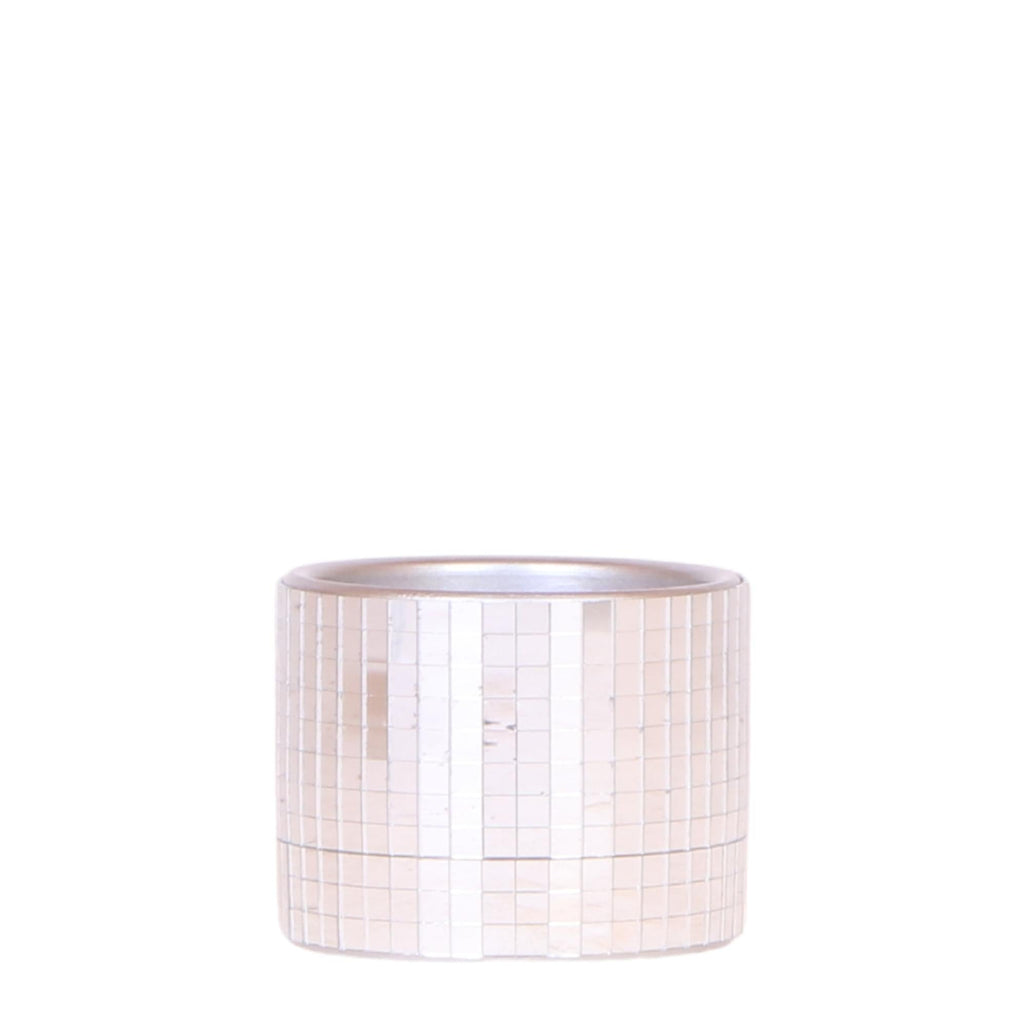 Blumentopf Disco – Ø6cm – Kleiner Keramik Ziertopf mit glänzender Struktur – Moderner Übertopf für Mini – Zimmerpflanzen, Sukkulenten & Kakteen – Plant