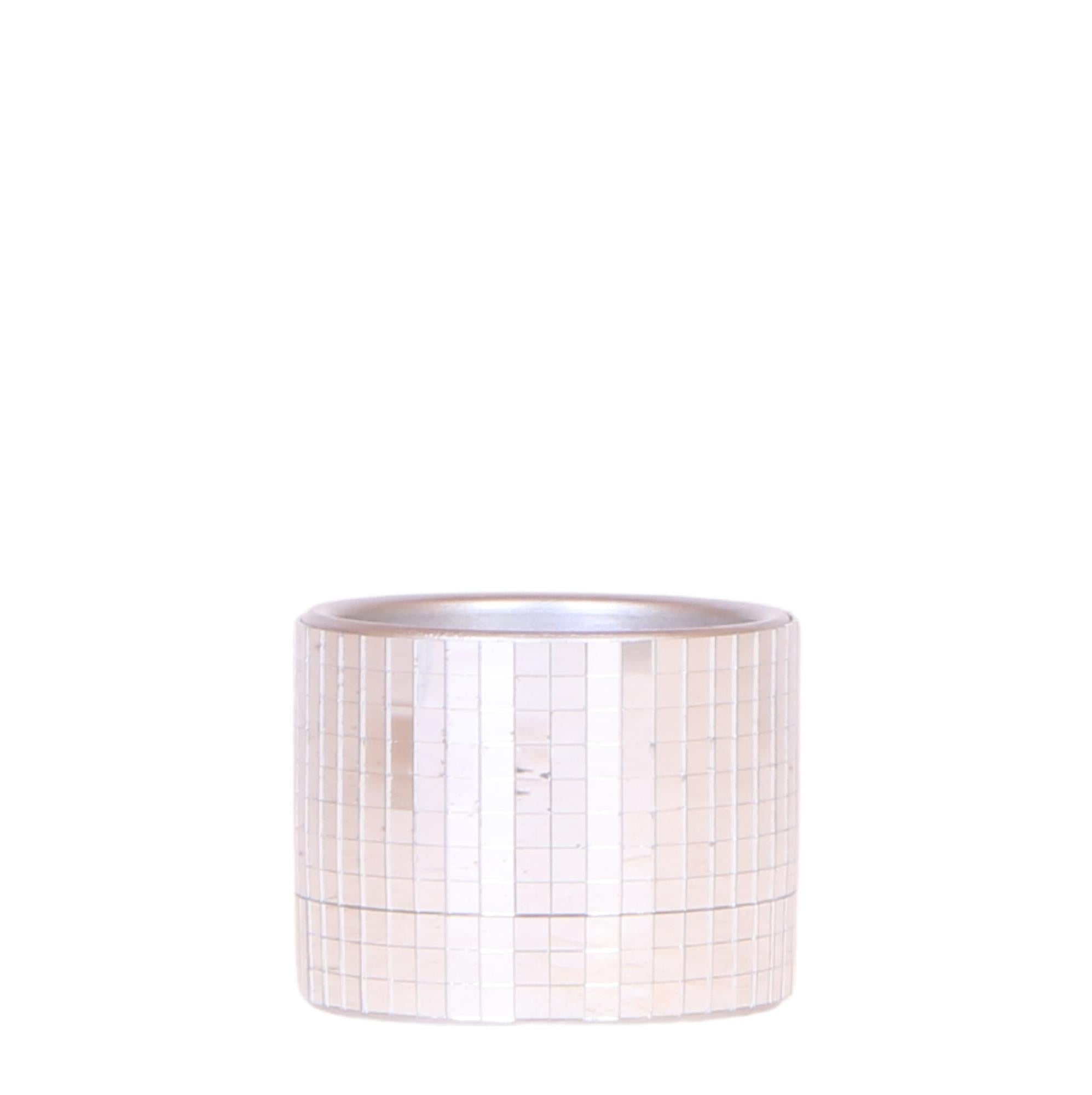 Blumentopf Disco – Ø6cm – Kleiner Keramik Ziertopf mit glänzender Struktur – Moderner Übertopf für Mini – Zimmerpflanzen, Sukkulenten & Kakteen – Plant