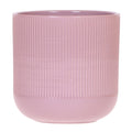 Flare Dekotopf – Ø12cm – Lila Retro – Blumentopf im 70er Jahre Stil – Strukturierte Oberfläche – Pflanzgefäß aus Keramik – Indoor – Ziertopf – Plant