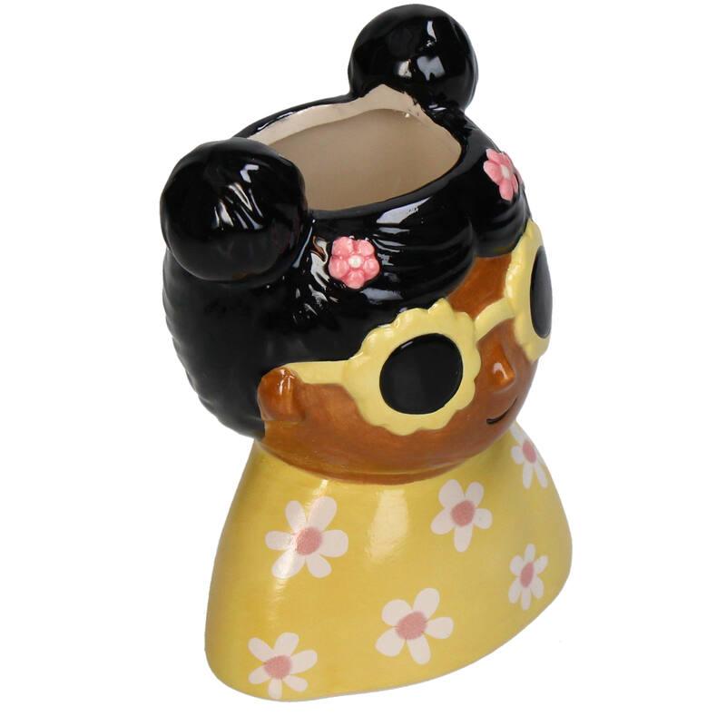 Blumentopf Dolomit Mehrfarbig 10,5cm – Mini – Pflanztopf für kleine Pflanzen & Sukkulenten – Bunter Übertopf aus Keramik – Plant