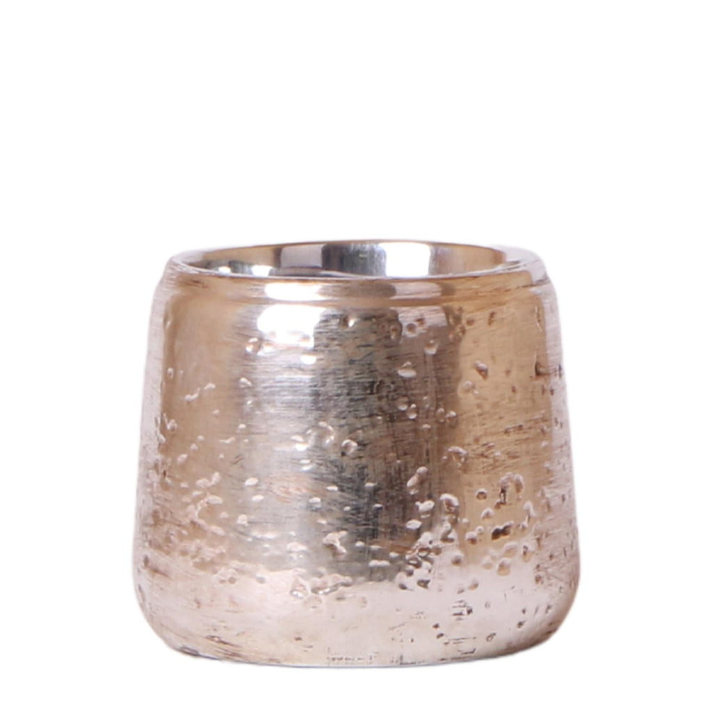 Luxuriöser Blumentopf Silber – Keramik Ziertopf Ø9cm – Eleganter Pflanzkübel für Zimmerpflanzen – Moderner Übertopf mit glänzender Oberfläche – Plant