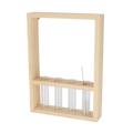 Reagenzglaswand – Anhänger S – 27cm x 6cm x 38cm – Kompakter Wandhalter für Reagenzgläser – Praktische Aufbewahrung für Pflanzen, Dekoration & DIY – Plant