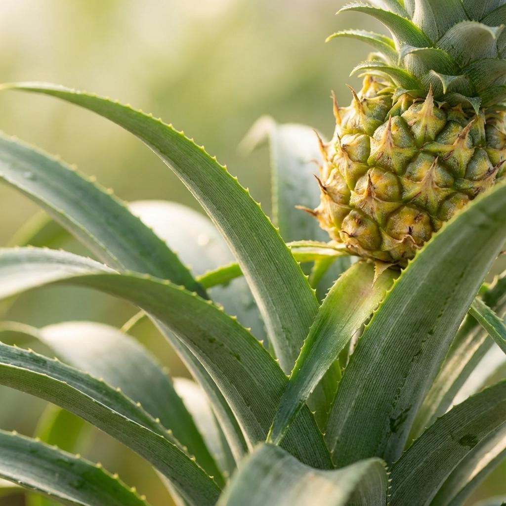 Ananaspflanze Mi Amigo – 2 Pflanzen – Ø12cm – Höhe 35-40cm – Tropische Zimmerpflanze mit Zierananas – Exotische Dekopflanze für Zuhause