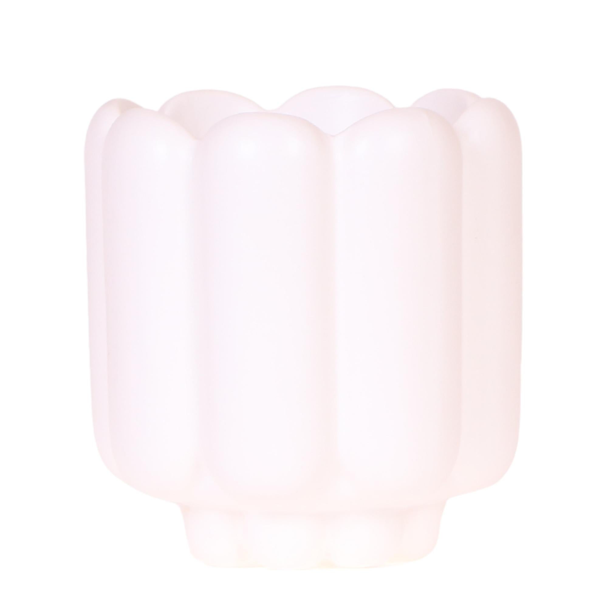 Retro Pflanztopf – Weiß – Ø9cm – Übertopf aus Keramik – Slow Living Kollektion – Blumentopf mit Rillenstruktur – Plant
