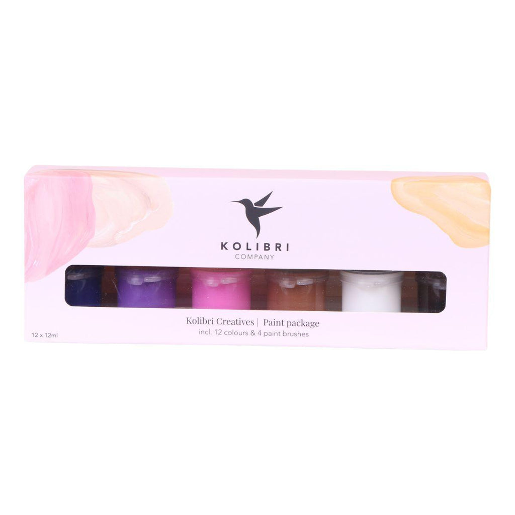 Malset Blumentöpfe bemalen – DIY Set für 4 Personen – inkl. 8 Blumentöpfe, 8 Sukkulenten, 24 Farben & Pinsel – Kreativ – Set von Kolibri Creatives – Plant